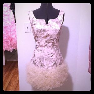 Hand made ruffle mini dress